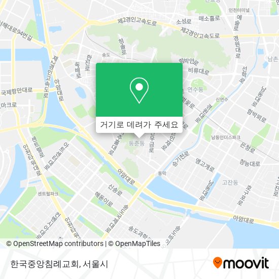 한국중앙침례교회 지도