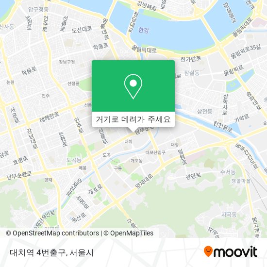 대치역 4번출구 지도