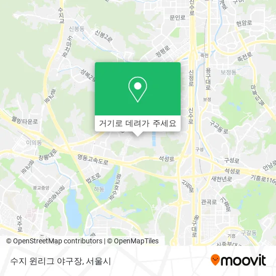 수지 윈리그 야구장 지도