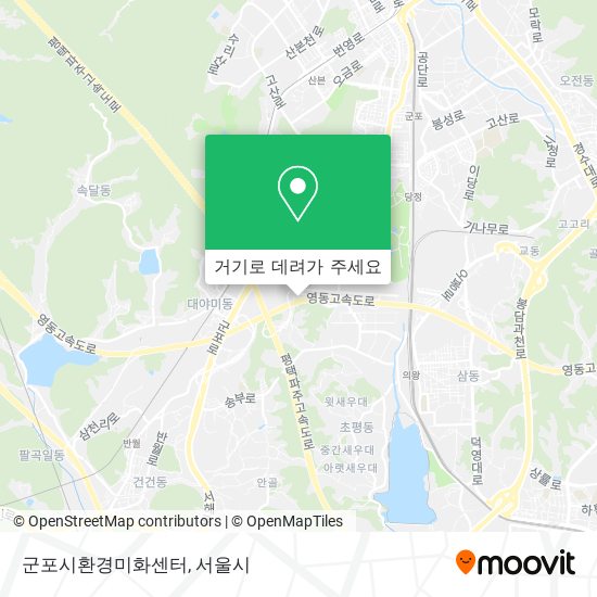 군포시환경미화센터 지도