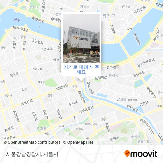 서울강남경찰서 지도