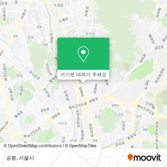공릉 지도