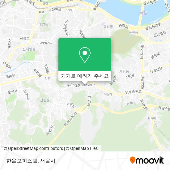 한울오피스텔 지도