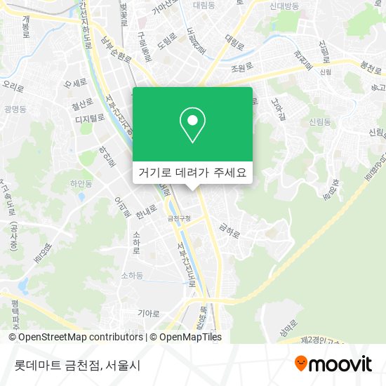 롯데마트 금천점 지도