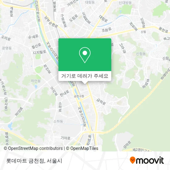롯데마트 금천점 지도