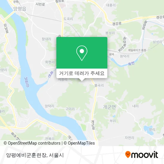 양평예비군훈련장 지도