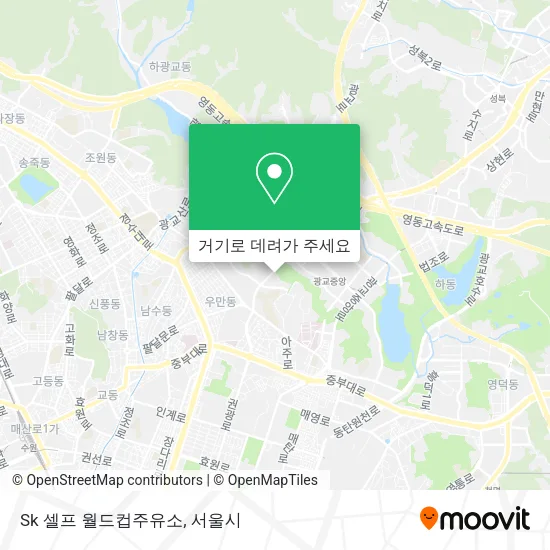 Sk 셀프 월드컵주유소 지도