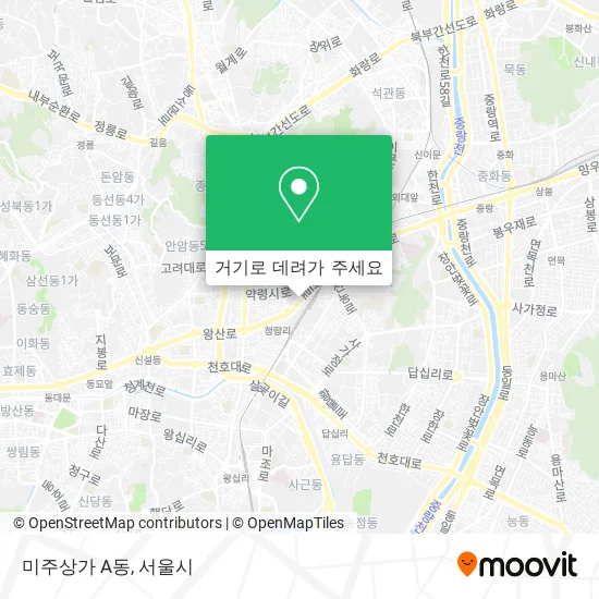 미주상가 A동 지도