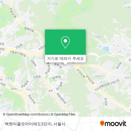 백현마을모아미래도2단지 지도