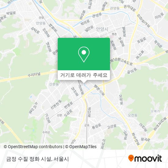 금정 수질 정화 시설 지도