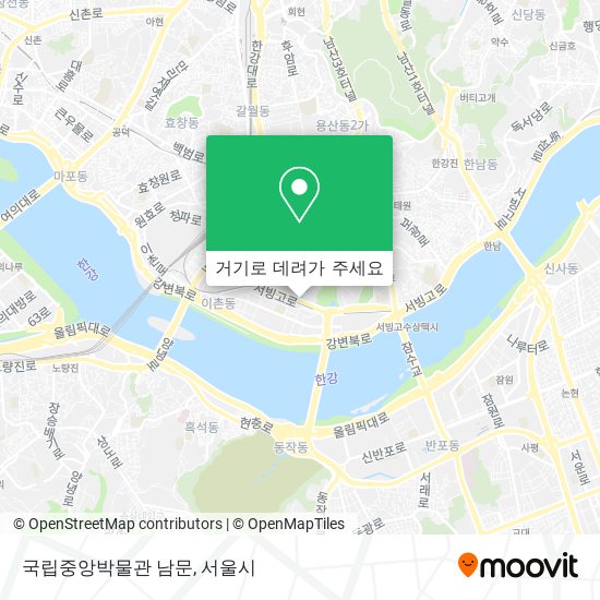 국립중앙박물관 남문 지도