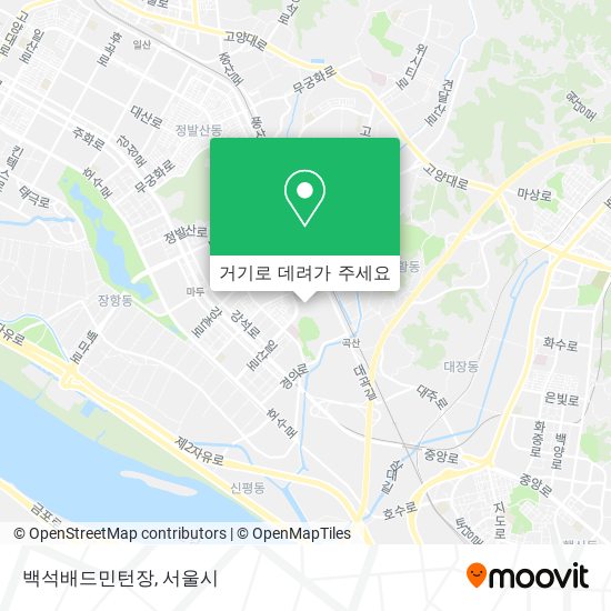 백석배드민턴장 지도