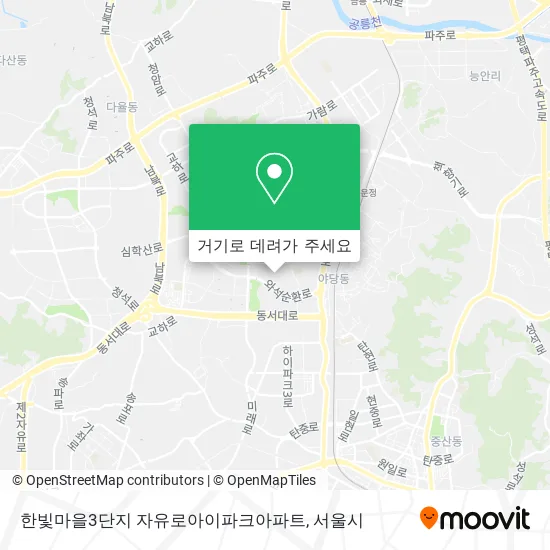 한빛마을3단지 자유로아이파크아파트 지도