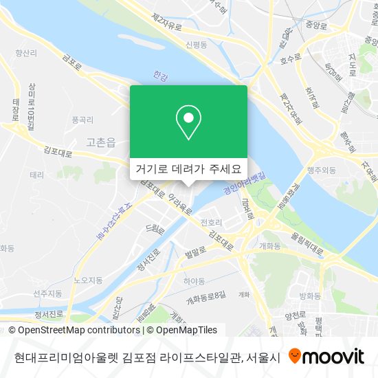 현대프리미엄아울렛 김포점 라이프스타일관 지도