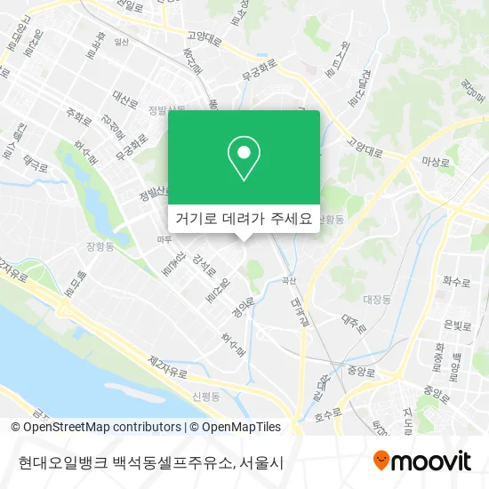 현대오일뱅크 백석동셀프주유소 지도