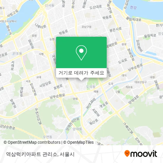 역삼럭키아파트 관리소 지도