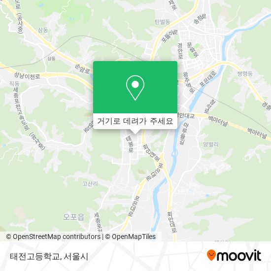 태전고등학교 지도