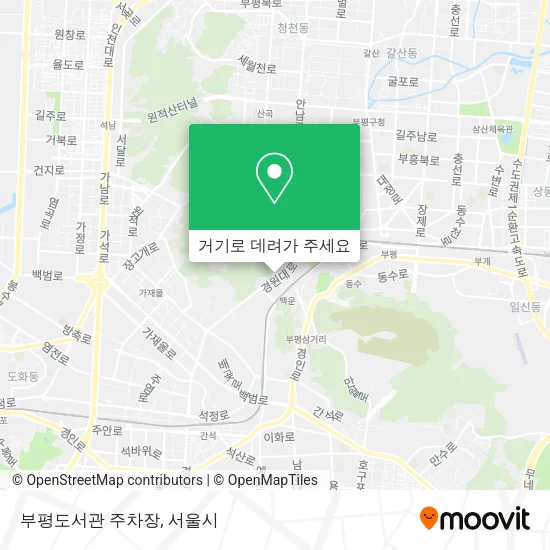 부평도서관 주차장 지도