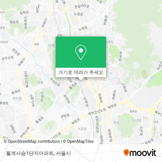월계사슴1단지아파트 지도