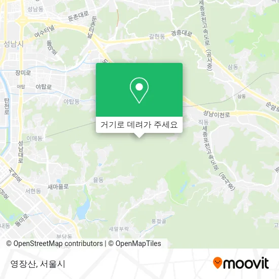 영장산 지도