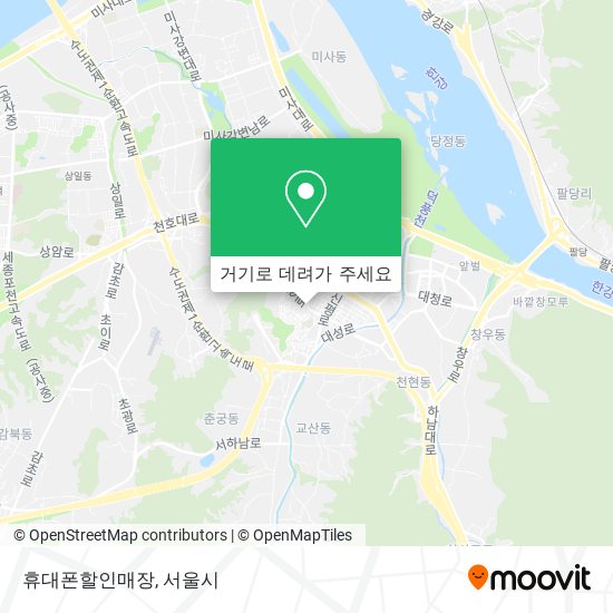 휴대폰할인매장 지도