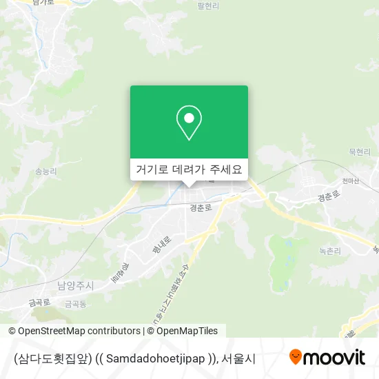 (삼다도횟집앞) (( Samdadohoetjipap )) 지도