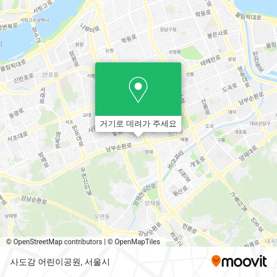 사도감 어린이공원 지도