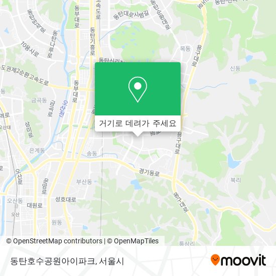 동탄호수공원아이파크 지도