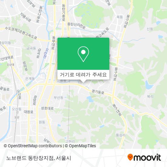 노브랜드 동탄장지점 지도