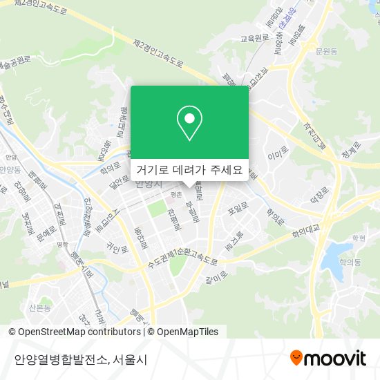 안양열병합발전소 지도