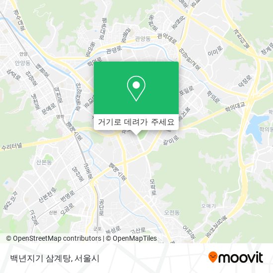 백년지기 삼계탕 지도