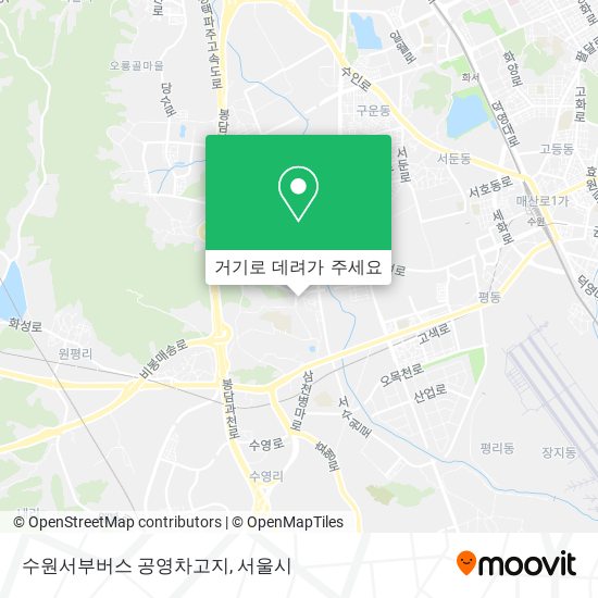 수원서부버스 공영차고지 지도