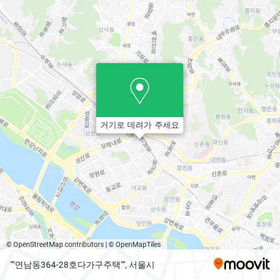 ""연남동364-28호다가구주택"" 지도