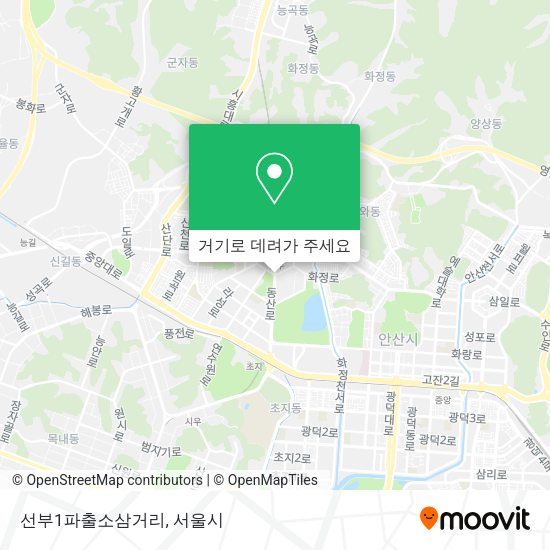 선부1파출소삼거리 지도