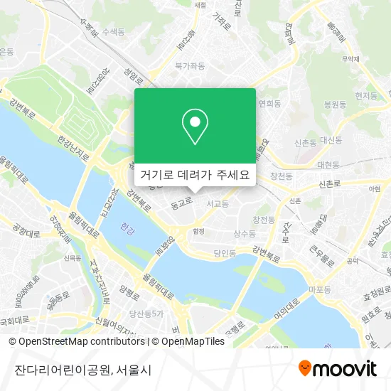 잔다리어린이공원 지도