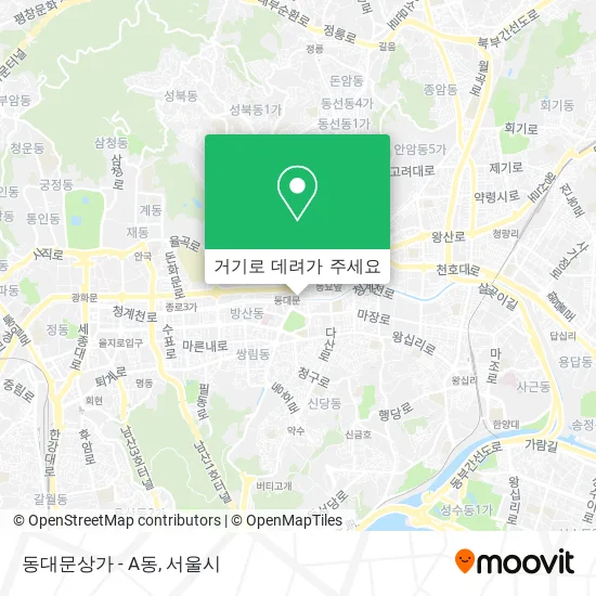 동대문상가 - A동 지도