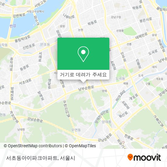 서초동아이파크아파트 지도
