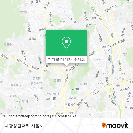 세광성결교회 지도
