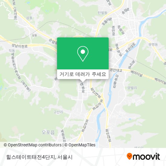 힐스테이트태전4단지 지도