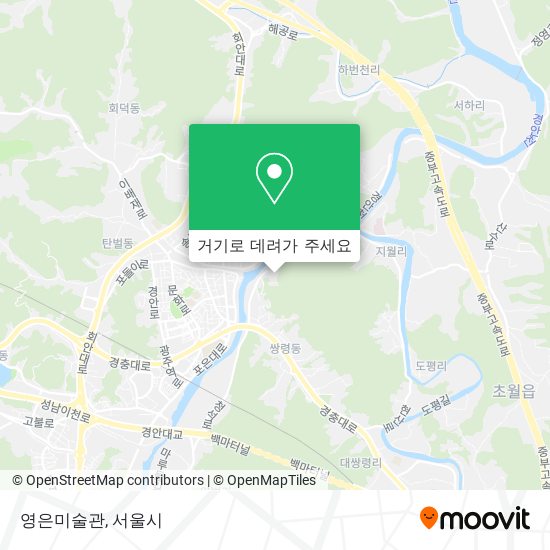 영은미술관 지도