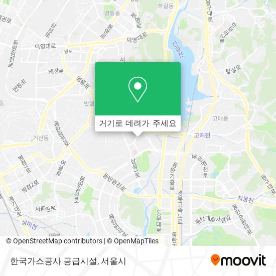 한국가스공사 공급시설 지도