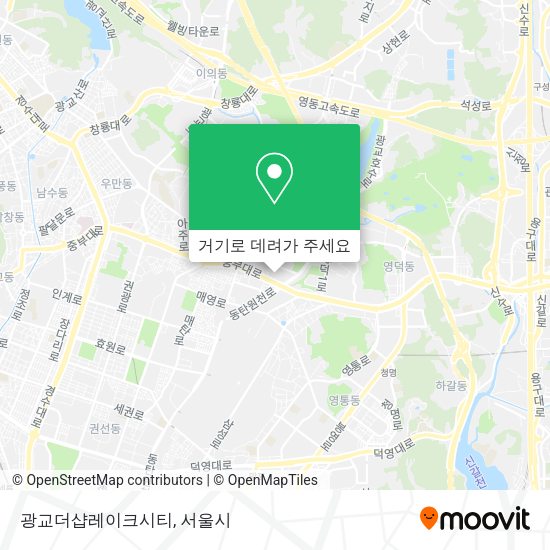 광교더샵레이크시티 지도