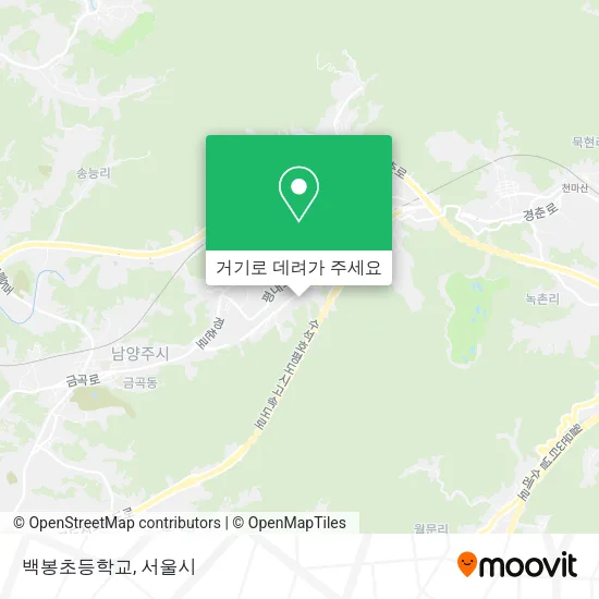 백봉초등학교 지도