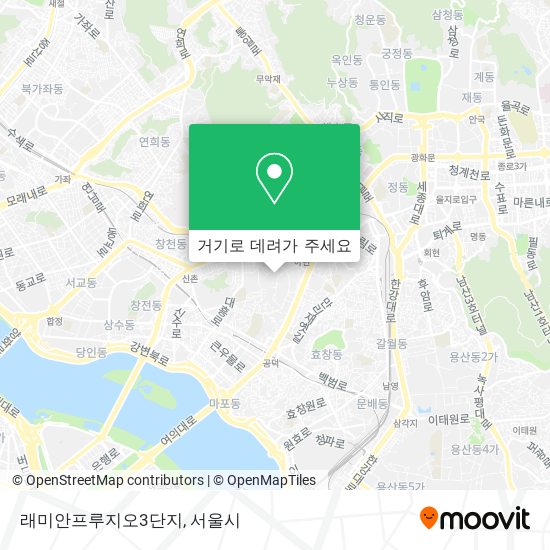 래미안프루지오3단지 지도