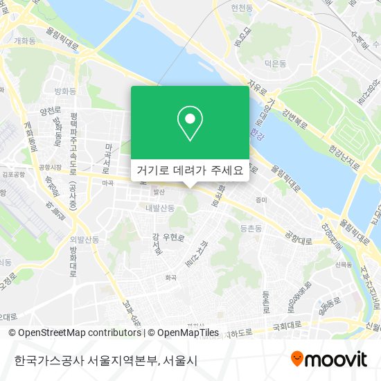 한국가스공사 서울지역본부 지도