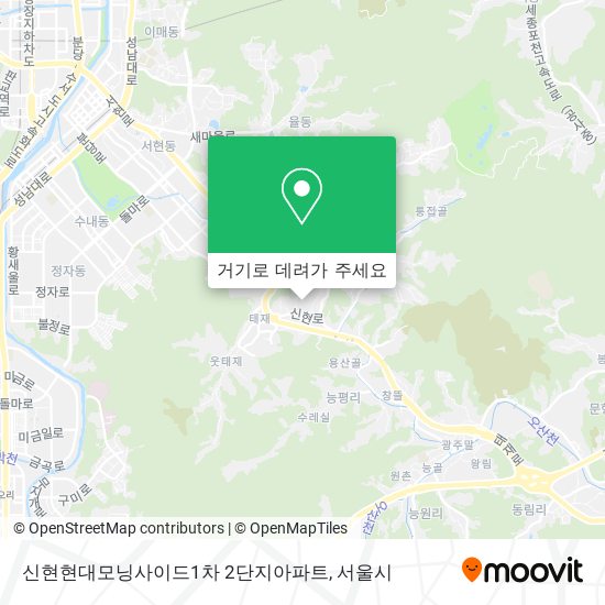 신현현대모닝사이드1차 2단지아파트 지도