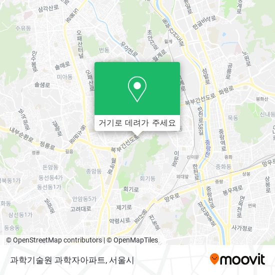 과학기술원 과학자아파트 지도