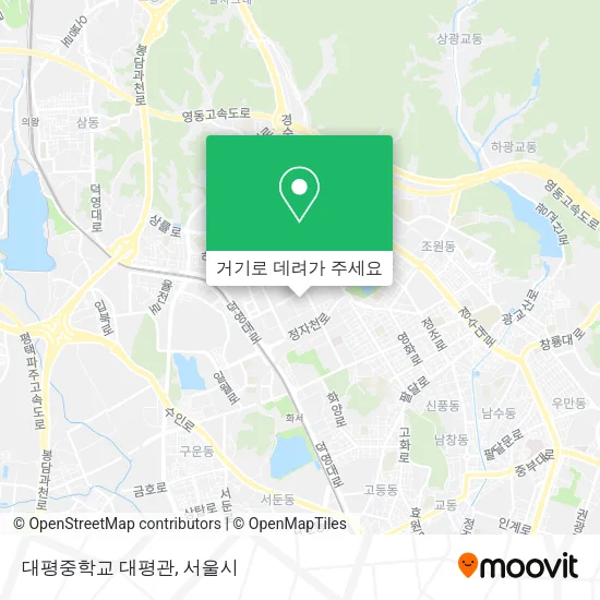 대평중학교 대평관 지도