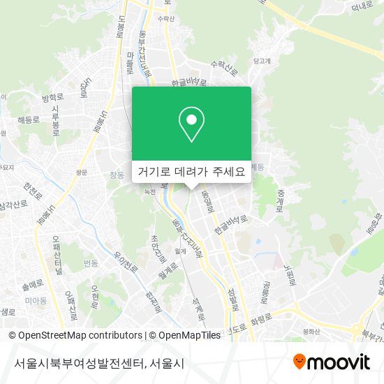 서울시북부여성발전센터 지도