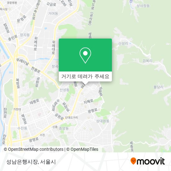 성남은행시장 지도